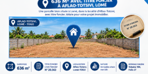 PARCELLE À VENDRE – AVEC TITRE FONCIER À AFLAO-TOTSIVI, LOMÉ (TOGO)